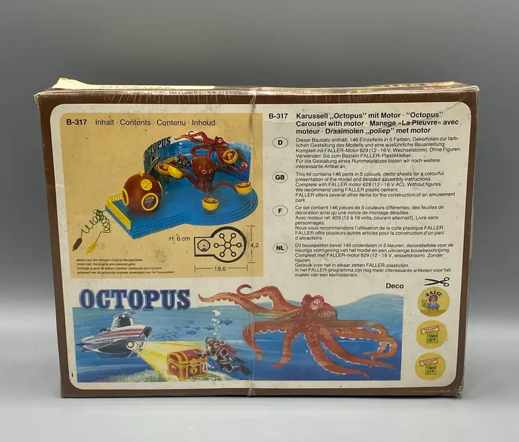 Faller B-317 Building Kit Carousel Octopus w/ Motor Track H0 Original Packaging!