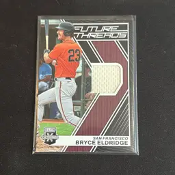 Bryce Eldridge 2023 Panini Elite Extra Edition Future Threads Jersey Swatch RC San Francisco Giants