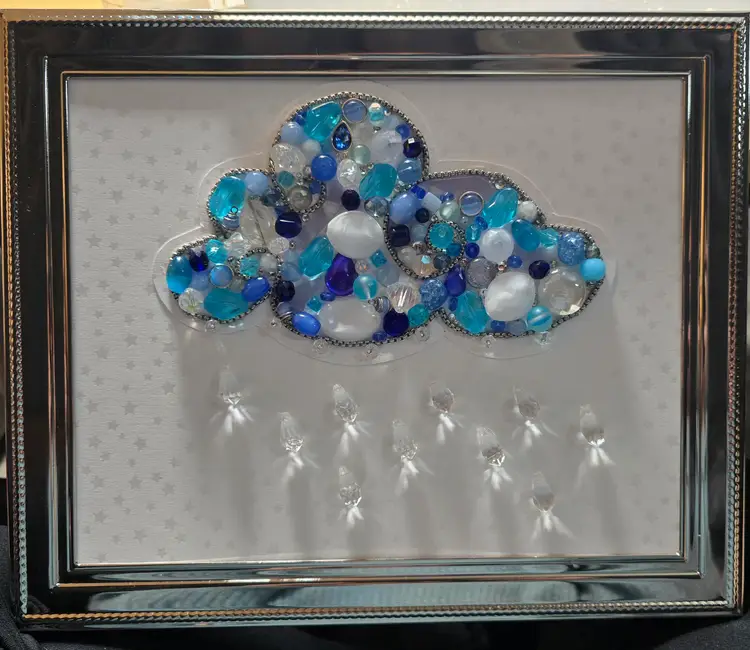 Jeweled Rain Cloud Wall Art