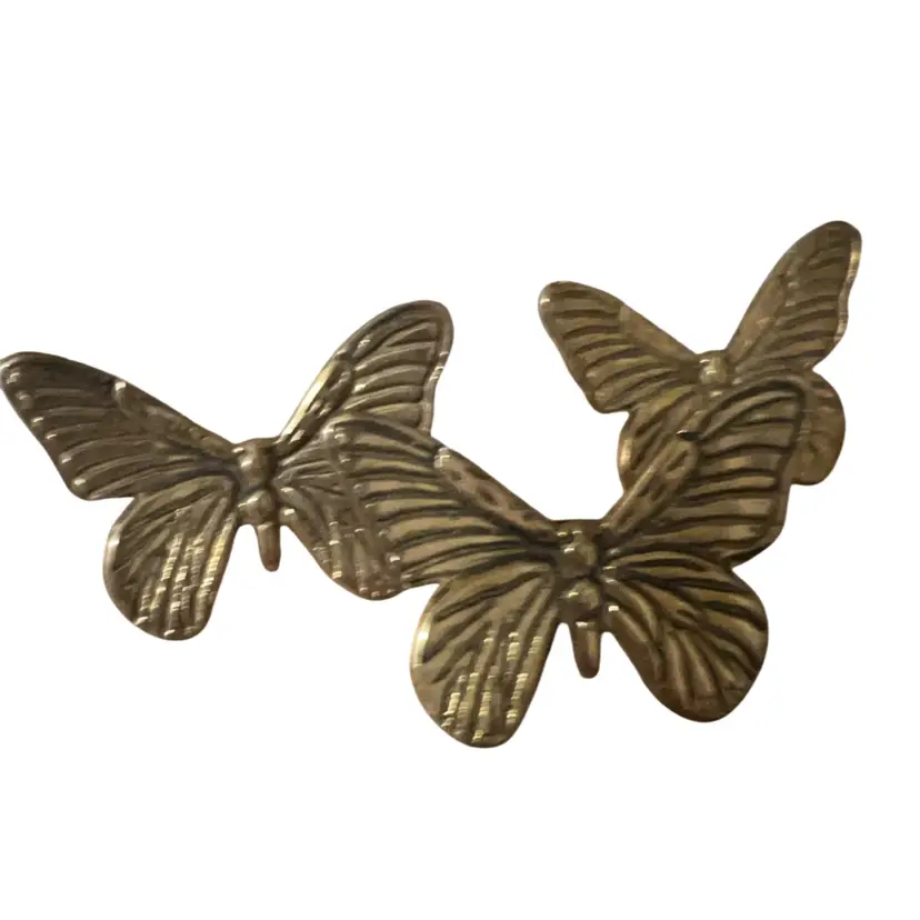 Vintage Brass Knapkin Holders (set Of 3)