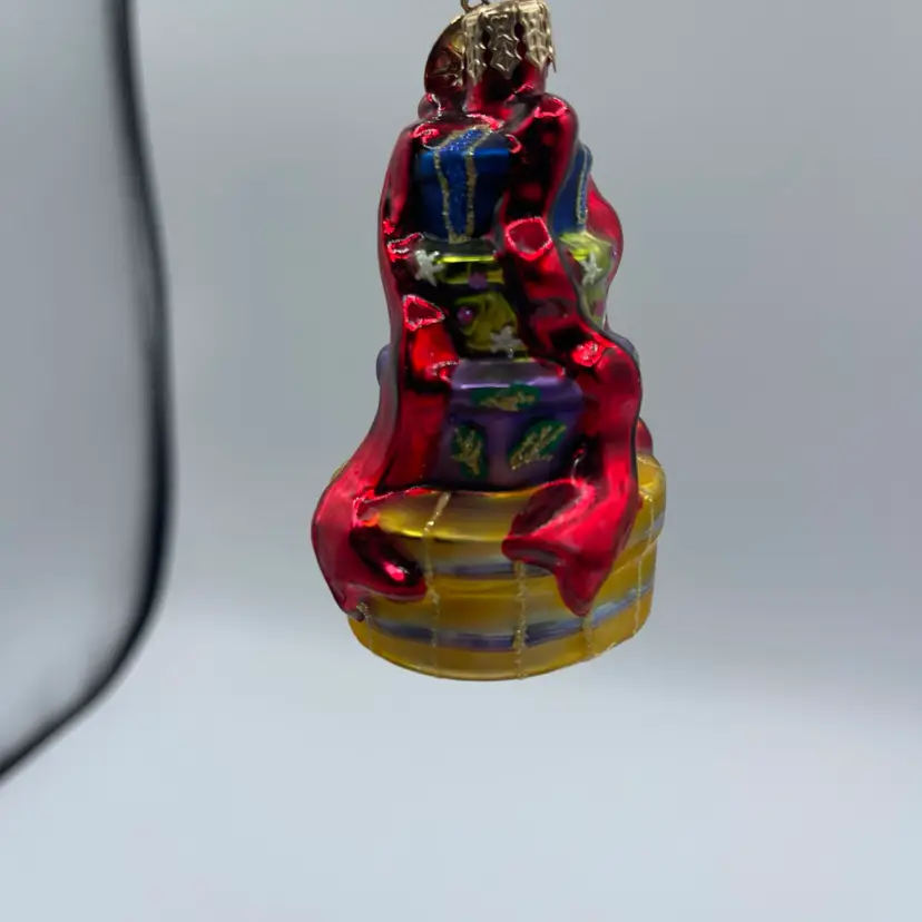 Christopher Radko "Shopping Spree” Tower of Presents Christmas Ornament 3”