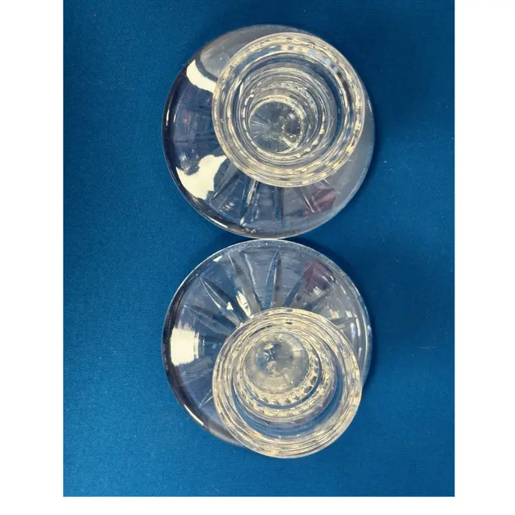 Waterford Crystal Pair of 4" Lismore Candlesticks