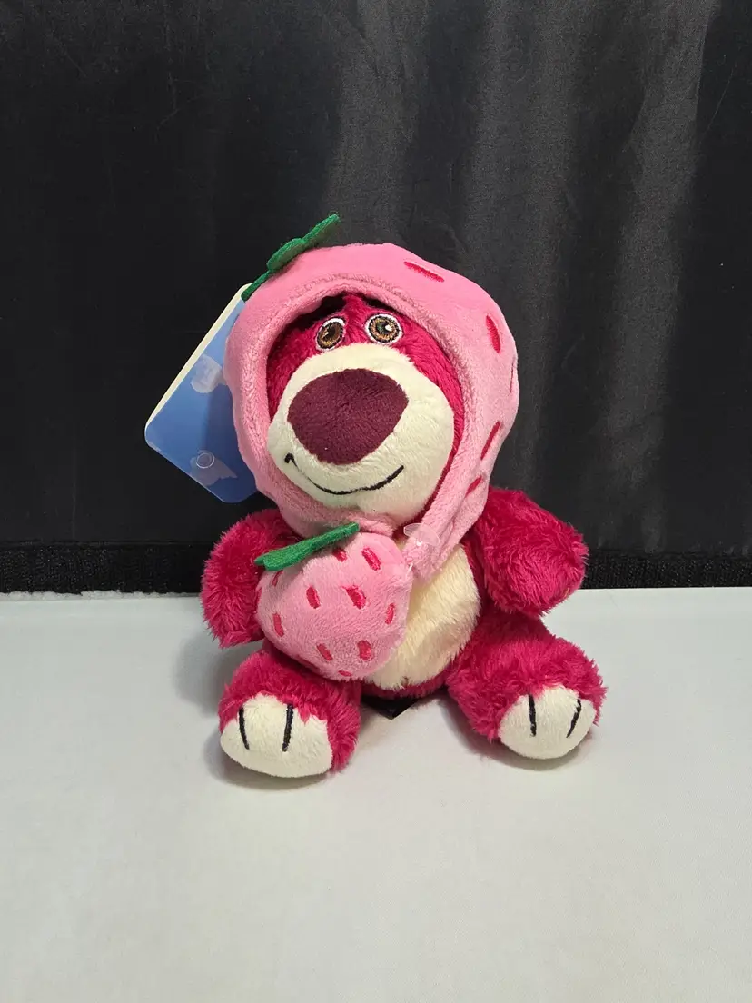 Disney Pixar Toy Story 3 Lotso Strawberry Hat Plush Clip NWT (DR)