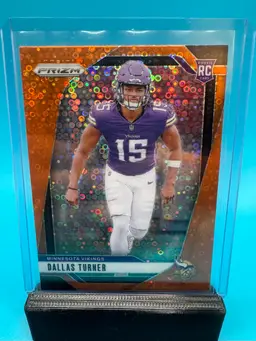 Dallas Turner Prizm Disco RC Minnesota Vikings