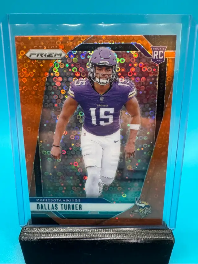 Dallas Turner Prizm Disco RC Minnesota Vikings