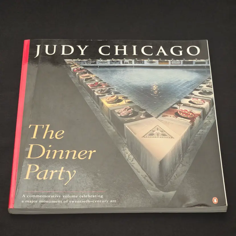 Judy Chicago THE DINNER PARTY- A Commemorative Volume Softcover Book with Condition Issues