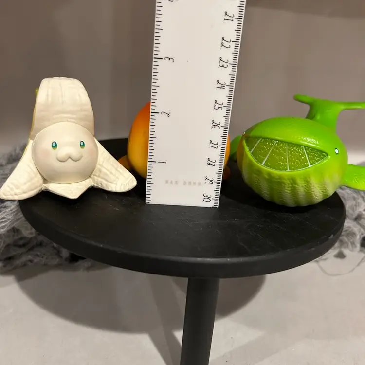 Anthropomorphic Fruit Fairy Dodowo Lime Whale Orange Fish Banana Sea Cucumber Trio