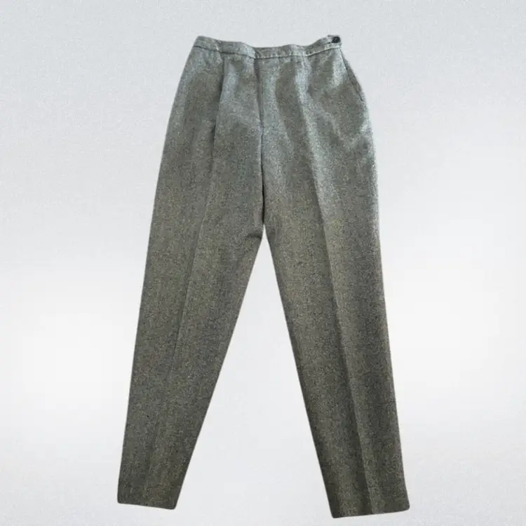 Pendleton Dress Pants Women Size Tweed Brown/blue  100% Pure New Wool Woolmark Size 8 Side Zipper