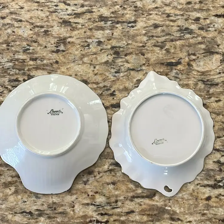 Set Of 2 Vintage Limoges France Trinket Dishes