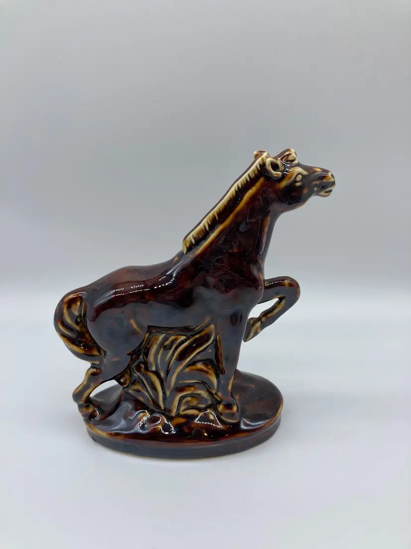 Ceramic Rearing Horse Figurine