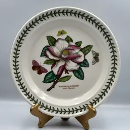 Portmeirion Botanic Garden Single Magnolia & Butterfly Plate 10.5”
