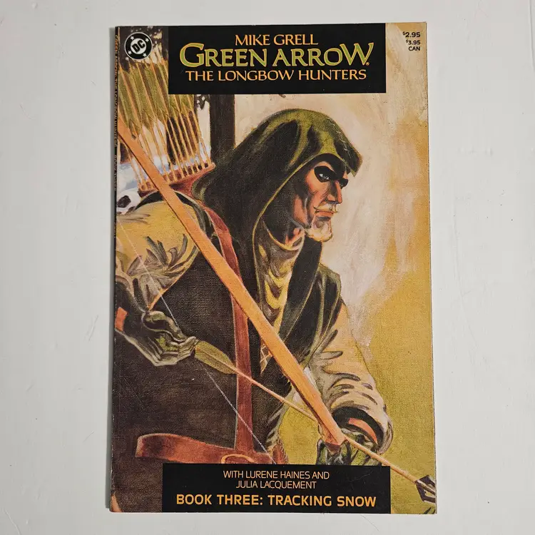 1987 Green Arrow Mike Grell The Longbow Hunters 1-3; Comic issues #1 Feb & #2 March 1988