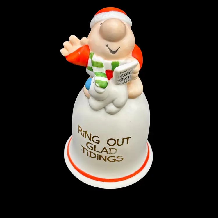 Ziggy “Ring Out Glad Tidings” Christmas Bell 4.5”