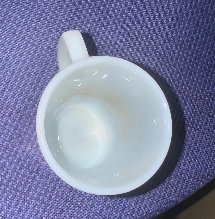 1958 Fire King SNOOPY Coffee Mug “I Hate It When It Snows On My French Toast”