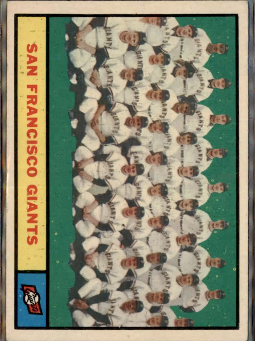 1961 Topps #167 San Francisco Giants - ( ) - San Francisco Giants