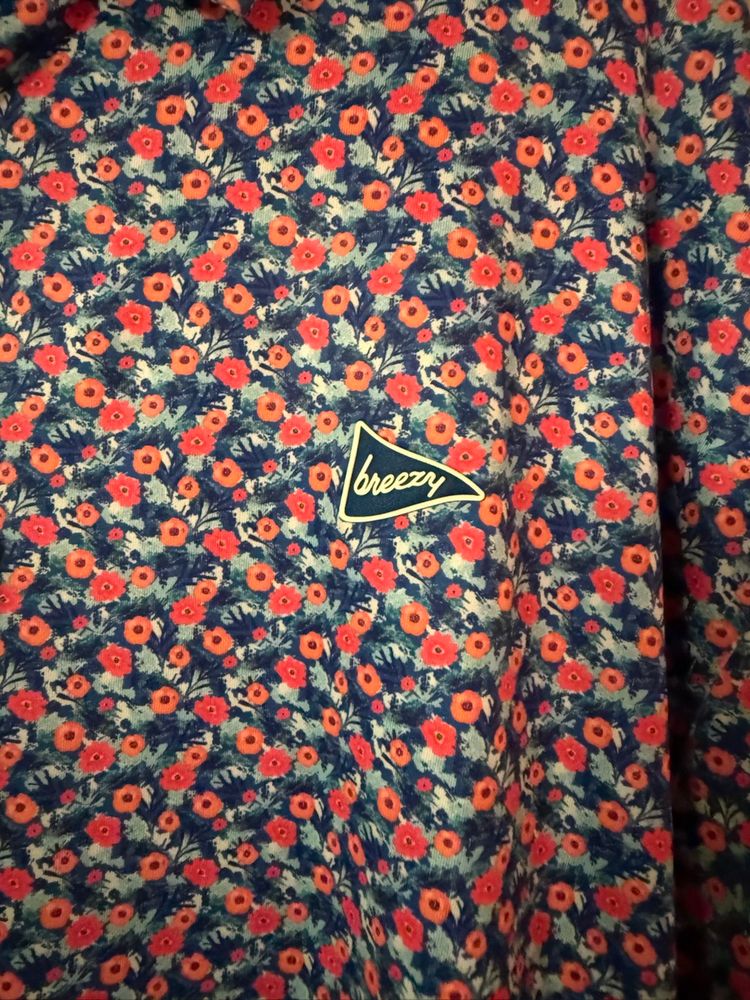 Breezy Golf 2xl Spring Floral Polo New With Tags
