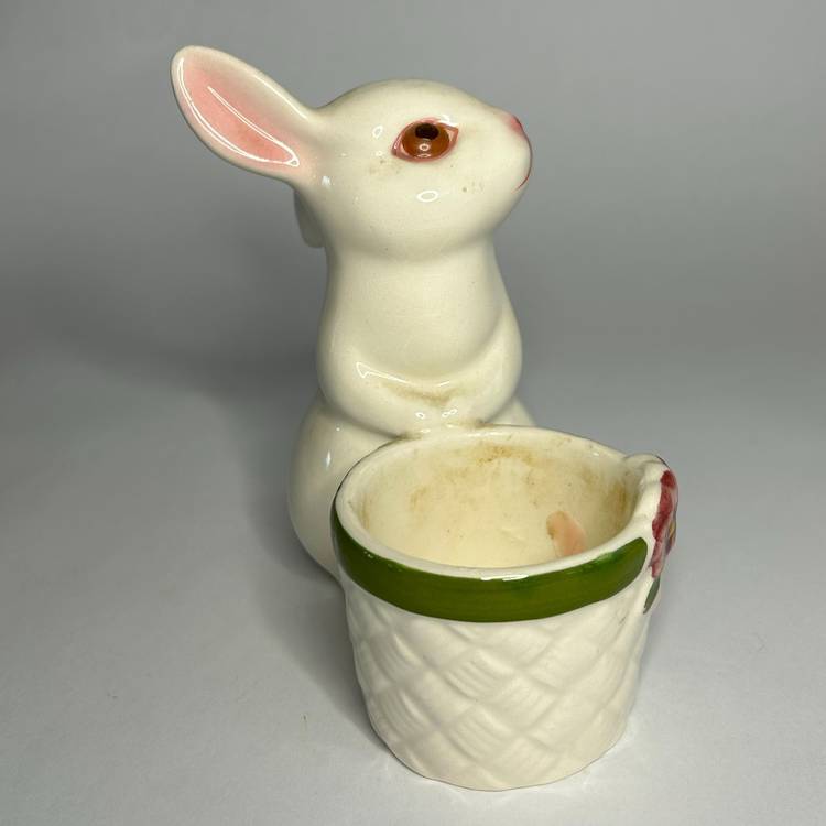 1980 Vintage Ceramic Sunny Bunny Votive Candle Holder, collectible ...