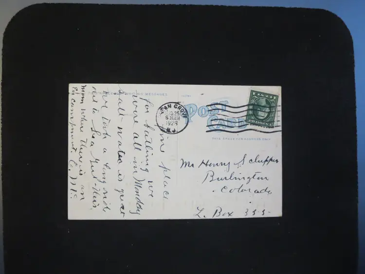 Vintage Postcard Beach Scene Ocean Grove NJ Posted 1929