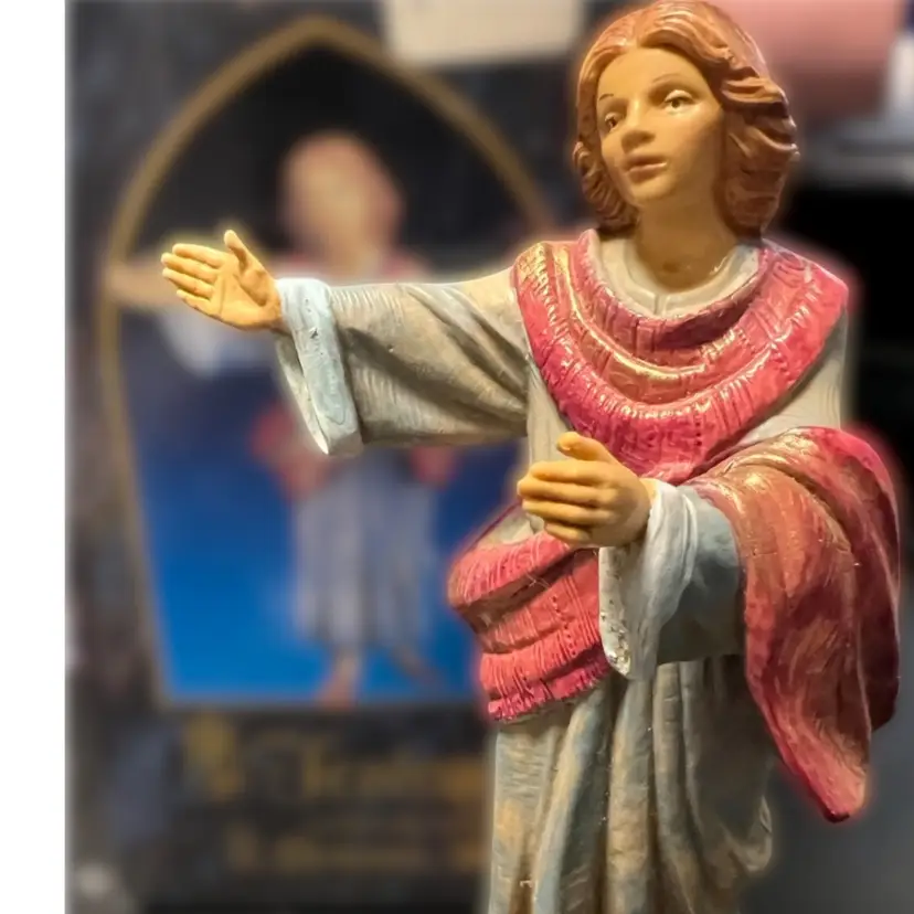 John- Vintage Fontanini Heirloom Collection Religious/Nativity figure, hand-painted resin. Bagni di Lucca, Italy , Original Box
