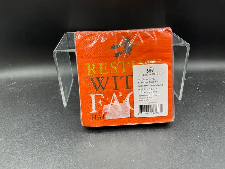 Resting Witch Face Cocktail Party Napkins 