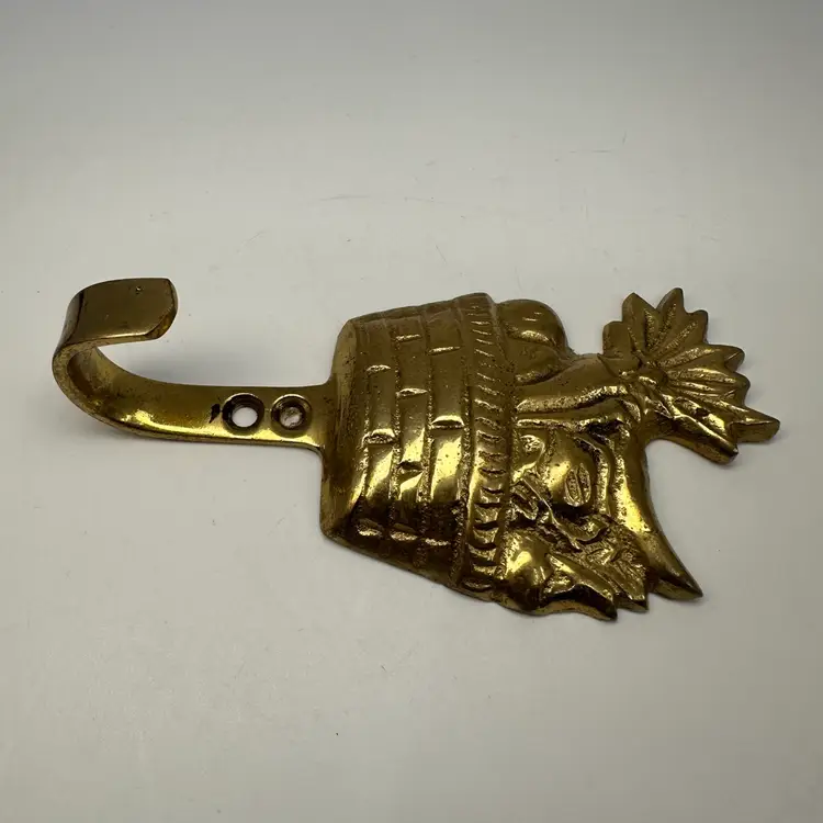 Brass Basket Hook 3.5”