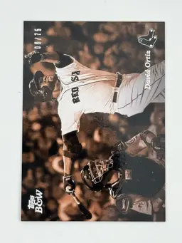 David Ortiz 2023 Topps Black & White Sepia /75 Boston Red Sox