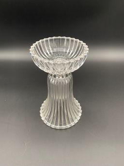 PartyLite 24% Lead Crystal Vienna Waltz Retired Dual-Purpose Candle Holder/Vase