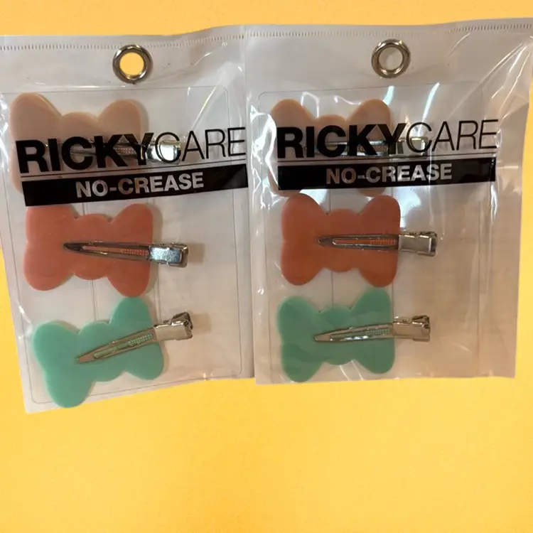 Ricky Care No-Crease Bow Hair Clips Set Bundle(2pk) NEW