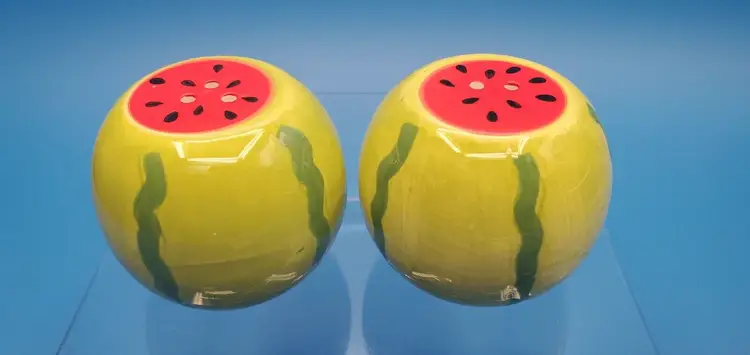 Vintage Fabulous Home Watermelon Design Salt & Pepper Shakers Set