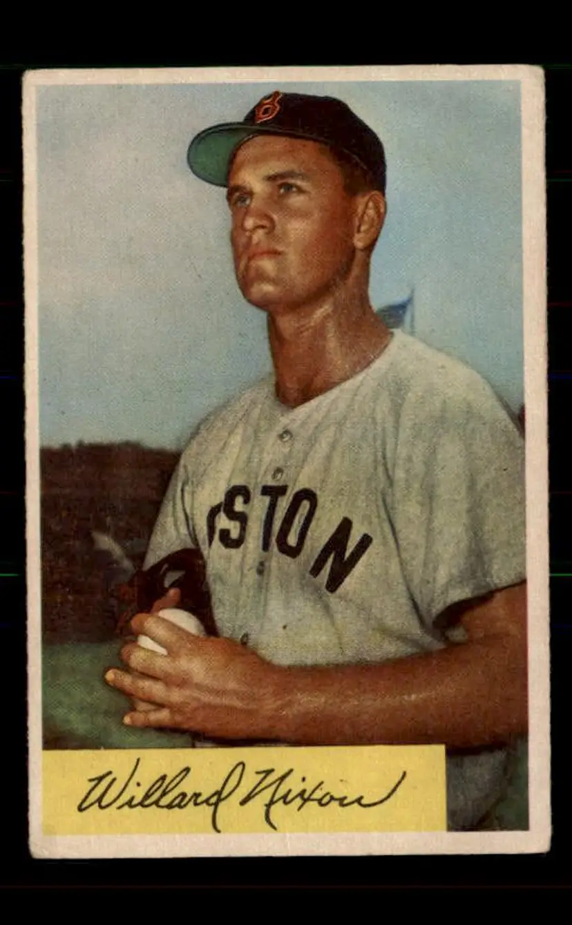 1954 Bowman #114 Willard Nixon - (pk-tl3) - Boston Red Sox