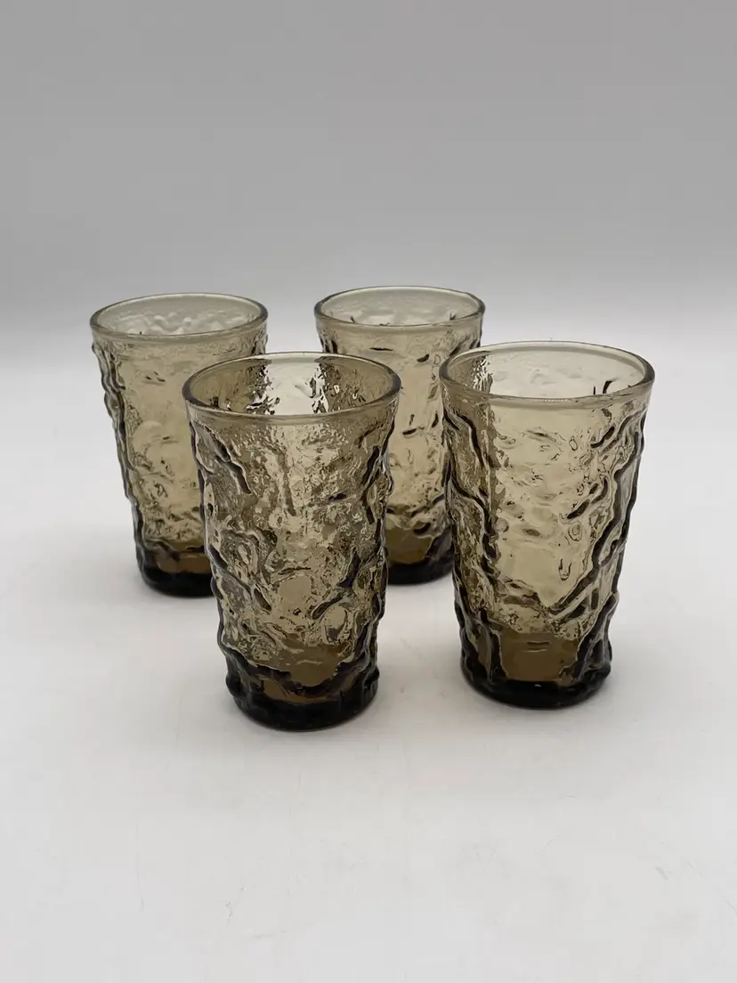 Lot Of 4 Anchor Hocking Juice Glasses