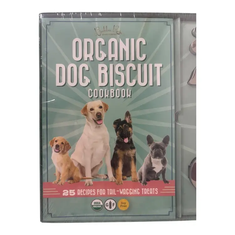 Organic Dog Biscuit Cookbook & Cookie Cutters