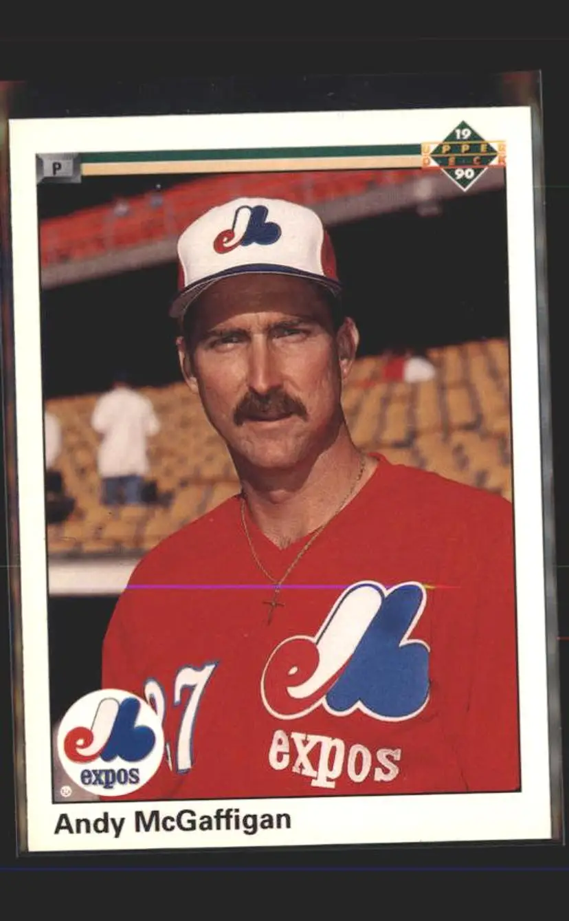 1990 Upper Deck #597b Andy McGaffigan - (137) - Montreal Expos