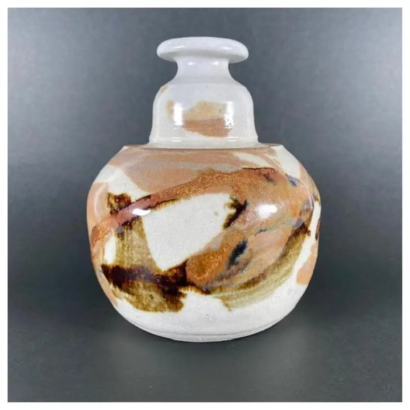 Studio Art Pottery Handmade Artist Signed Taggert Vase 6"