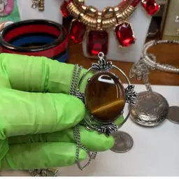 Tigers Eye Pendant Necklace