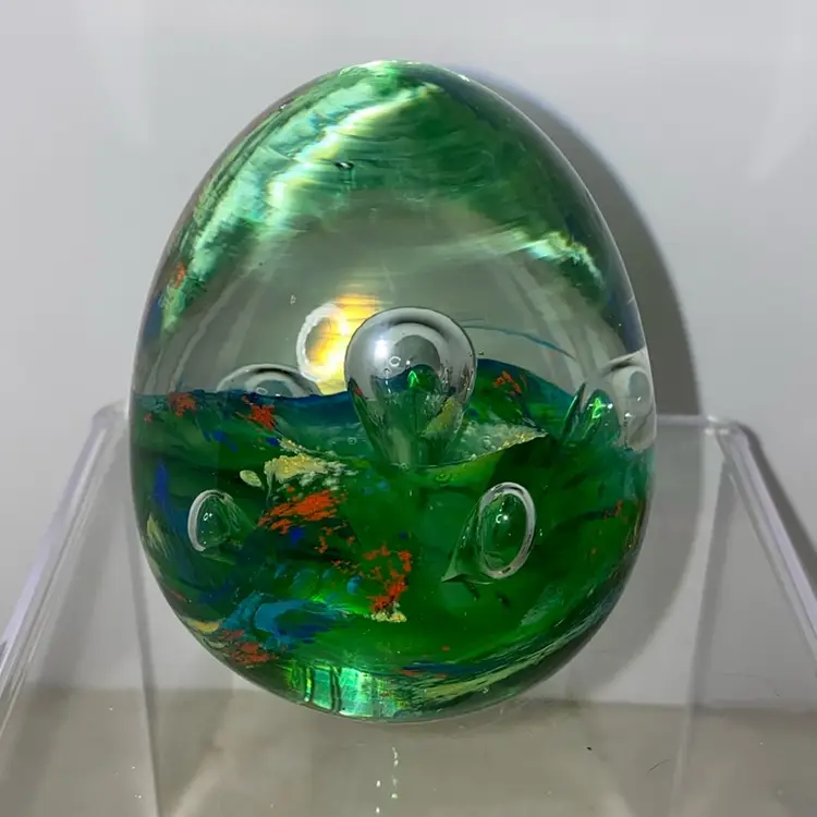 Unsigned Green Blue Yellow Red Bubbles