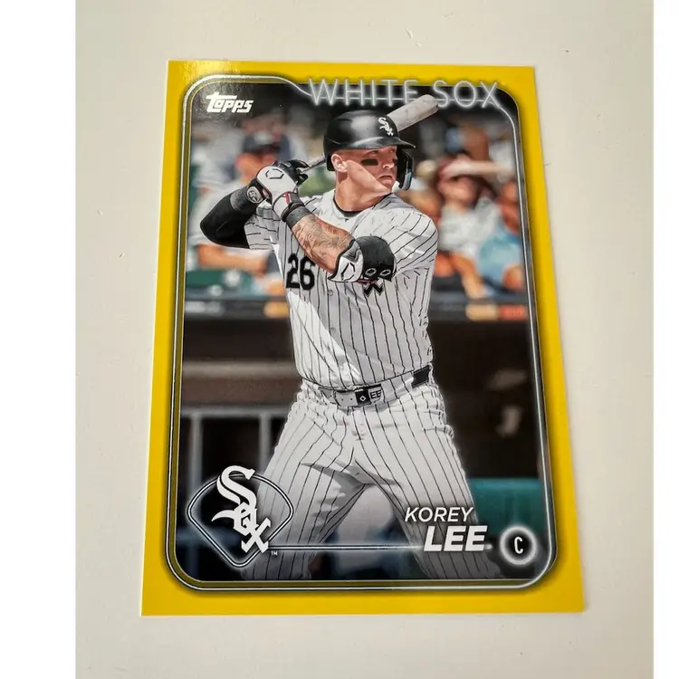 Korey Lee Yellow Border Chicago White Sox