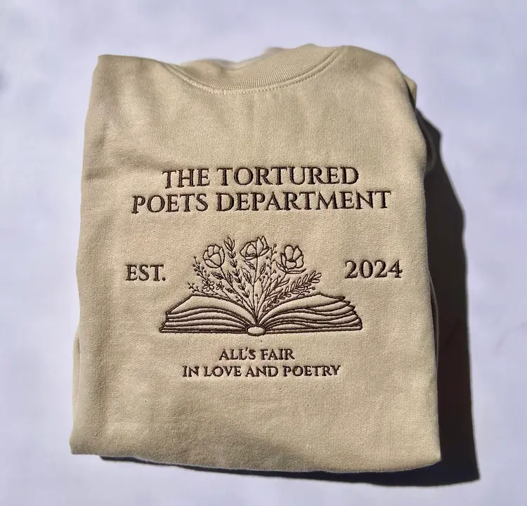Tortured Poets Department Embroidered Sweatshirt 