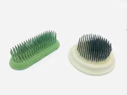 Vintage Metal Spike Flower Frogs Set of 2