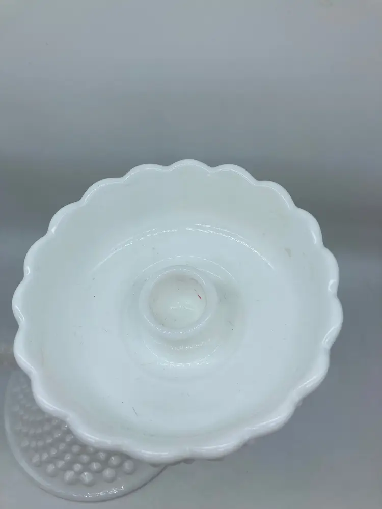 Fenton Convertible Candle Holder Set, Double Light Candlestick Hobnail Milk Glass with Detachable Tops