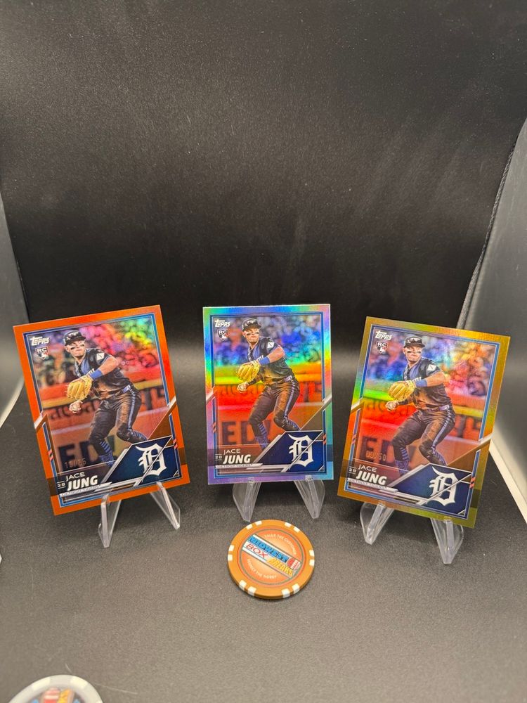 Jace Jung RC Parallel Lot 2025 LIDS Mitchell & Ness Detroit Tigers