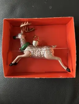 New John Derian for Target Glass Deer Ornament 2025