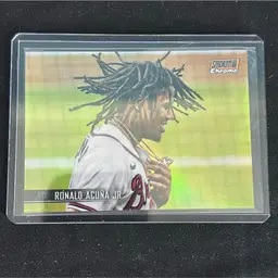2021 Stadium Club RONALD ACUNA JR Orange Foil /99