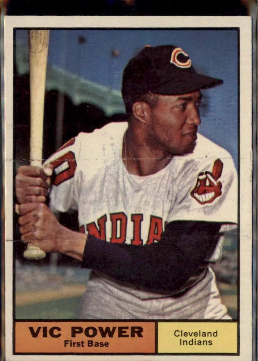1961 Topps #255 Vic Power - ( ) - Cleveland Indians