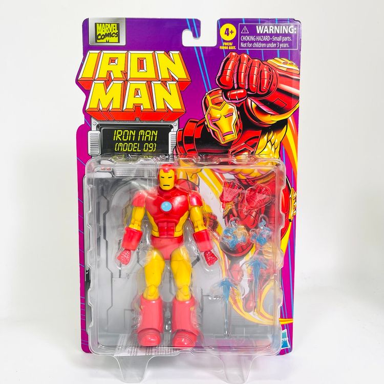 Hasbro Marvel Legends Retro Card Iron Man Model 09 6" Figure
