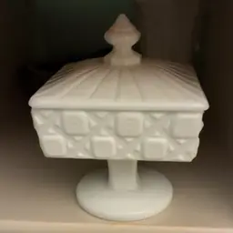 Milk Glass Candy Dish