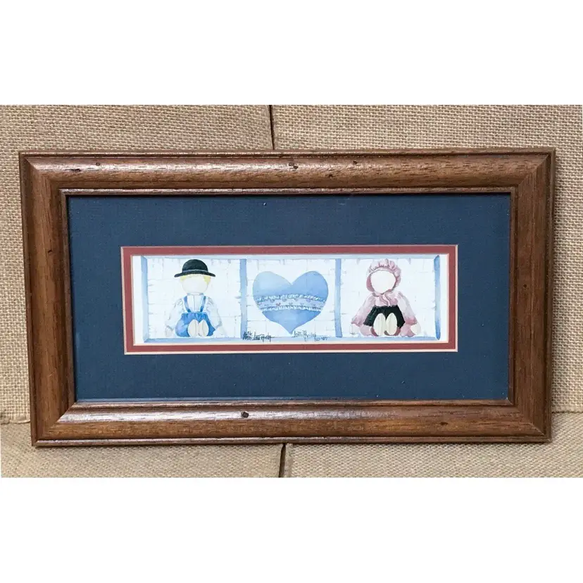 Lotti Avila Framed Print Amish Kids Faceless Country Farm Cottage Core Vintage