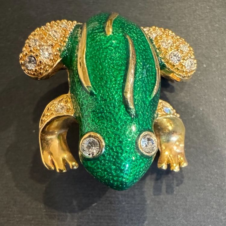 Vintage Roman Frog Brooch