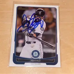 Ichiro autograph baseball card