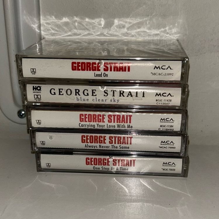 Lot Of 5 George Strait, Cassette Tapes, Sealed, See Pictures And Description
